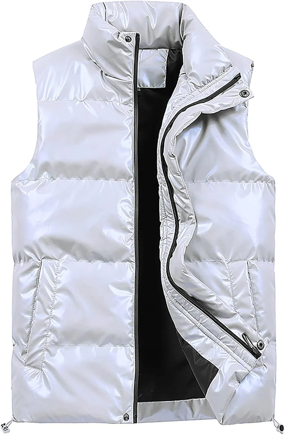 Ymosrh Men's Puffer Jacket Lightweight Packable Down Vest Jacket Coat, M-5XL