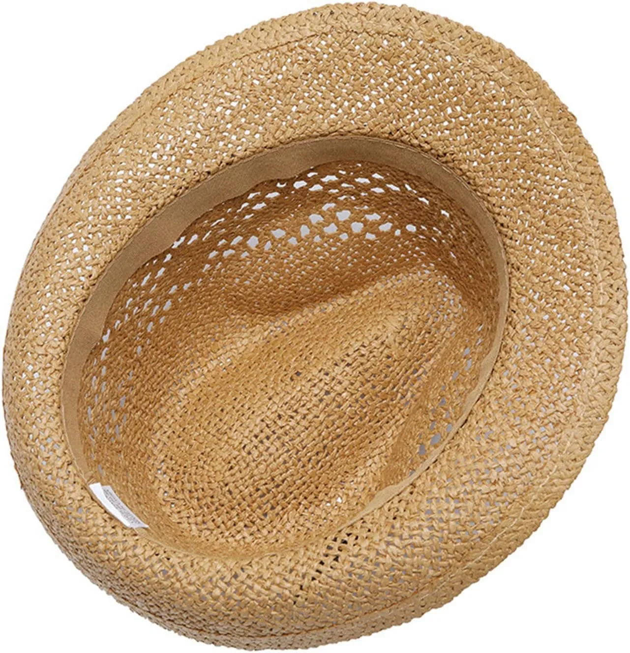 YOLAI Mens Fedora Hats with Short Brim Stra𝐰 Fedora Sun Hats for Men Women Summer Sun Hats with Adjustable Strap