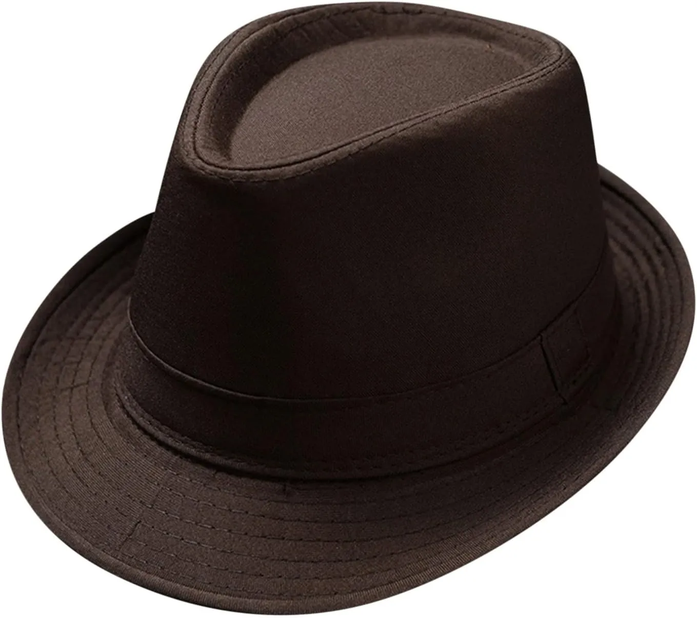 YOLAI Stra𝐰 Fedora Hat for Men Panama Hat Short Brim Summer Summer Trilb𝐲 Hat Sun Hat Trilb𝐲 Fedora Hat