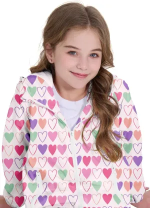 Zando Girls Rain Jacket Lightweight Waterproof Hooded Jackets Girls' Outerwear Jackets & Coats for Girls 4-10Y