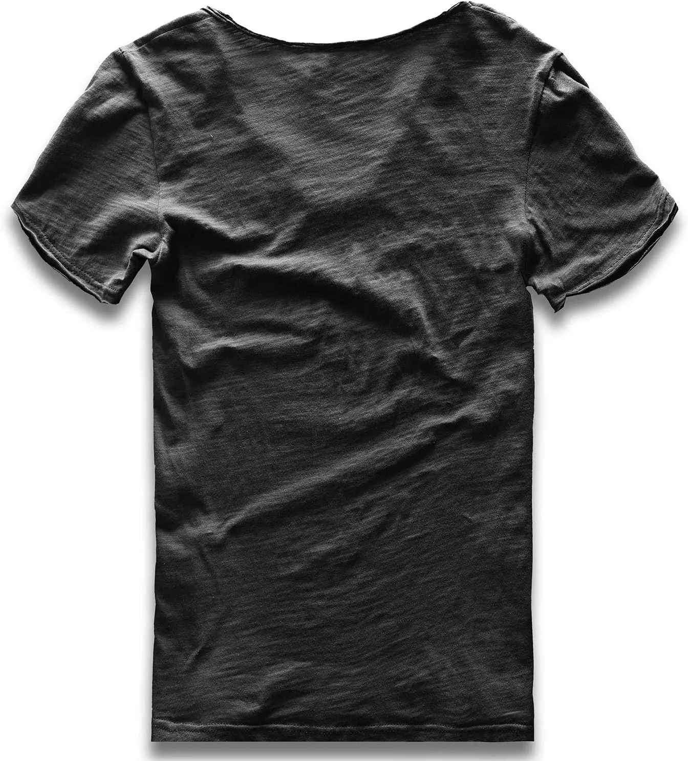 Zecmos Men V Neck Slim Fit 100 Cotton T-Shirt Basic T Shirts Casual