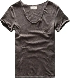 Zecmos Men V Neck Slim Fit 100 Cotton T-Shirt Basic T Shirts Casual