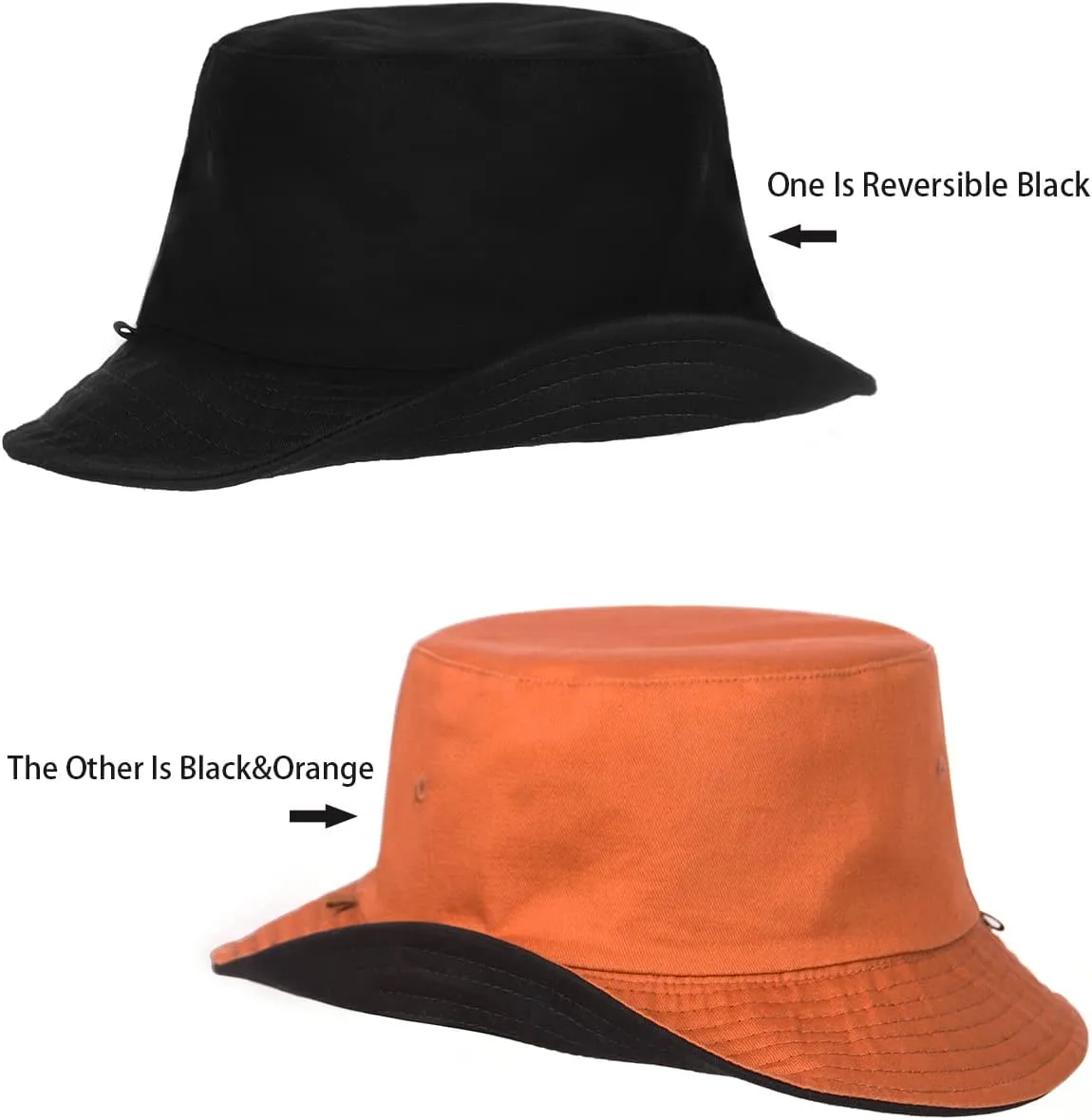 Zylioo Oversize XXL Bucket Hat for Men,XL Reversible Trendy Fisherman Hats,Large Travel Sun Hat Double Sided Women